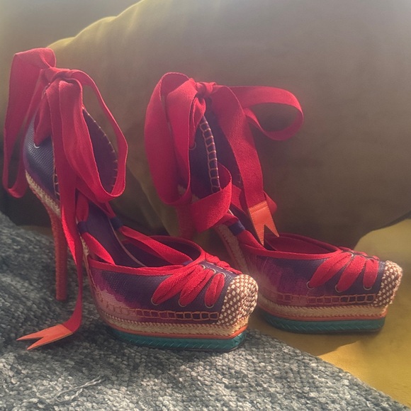 Dior X John Galliano - Spring 2011 Tahiti Dream Platform Pumps - Picture 8 of 8